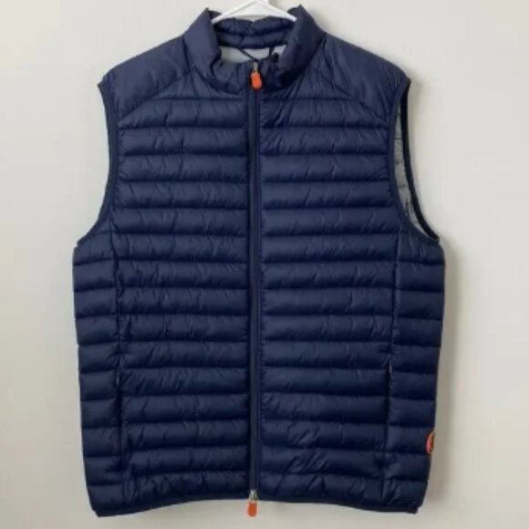 Save the Duck Navy Ultra Light Jacket Puffer Vest Size: S - Picture 1 of 7